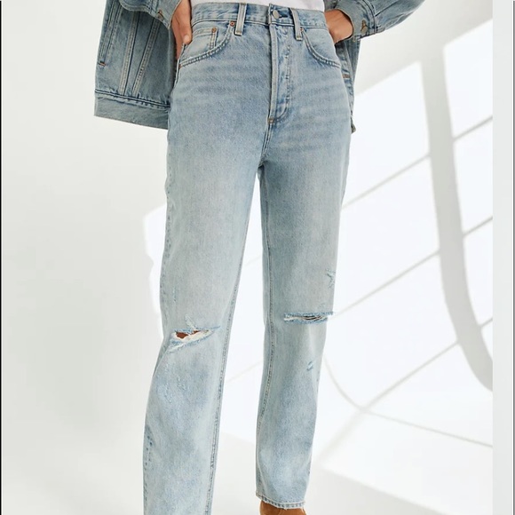 👖DENIM FORUM THE JONI HIGH RISE LOOSE JEANS👖 - Picture 1 of 8